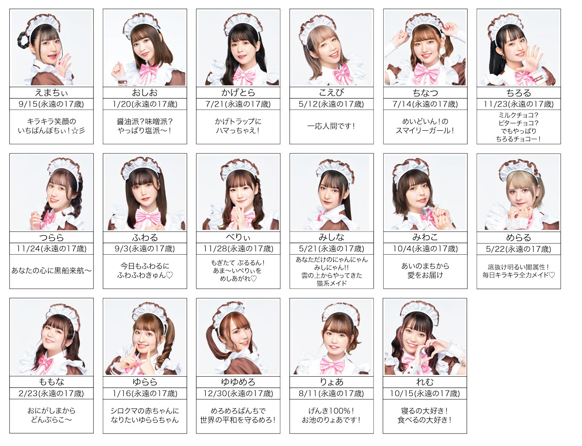 めいどいん！ メンバー