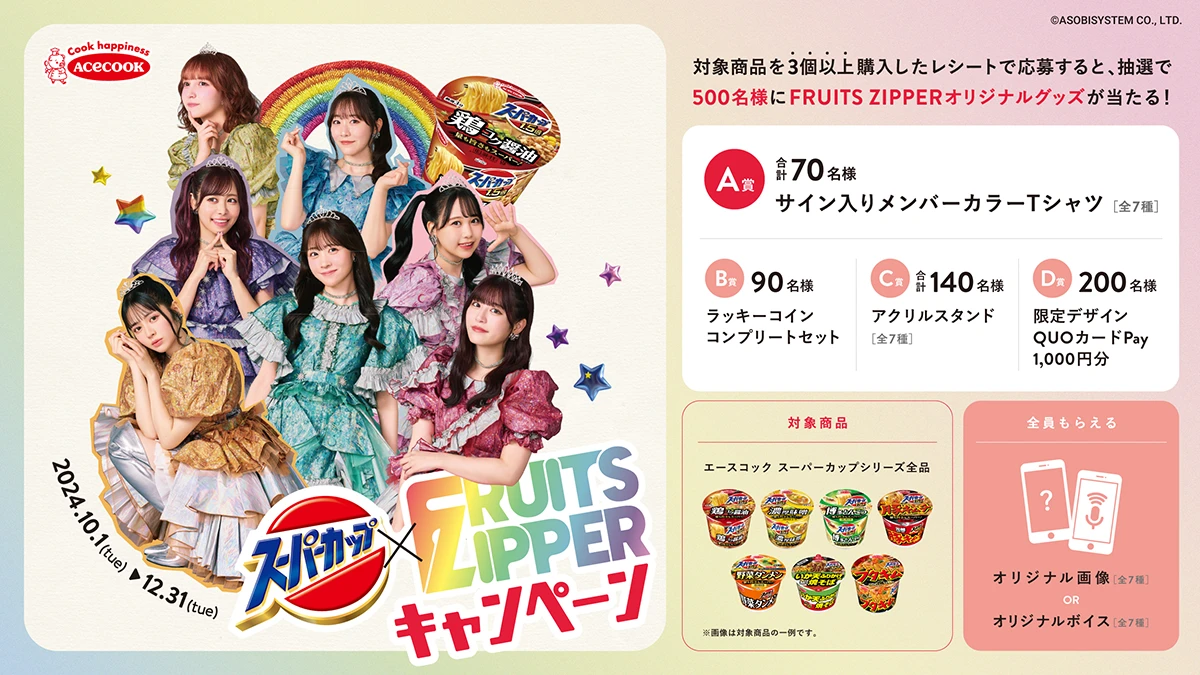 スーパーカップ×FRUITS ZIPPER