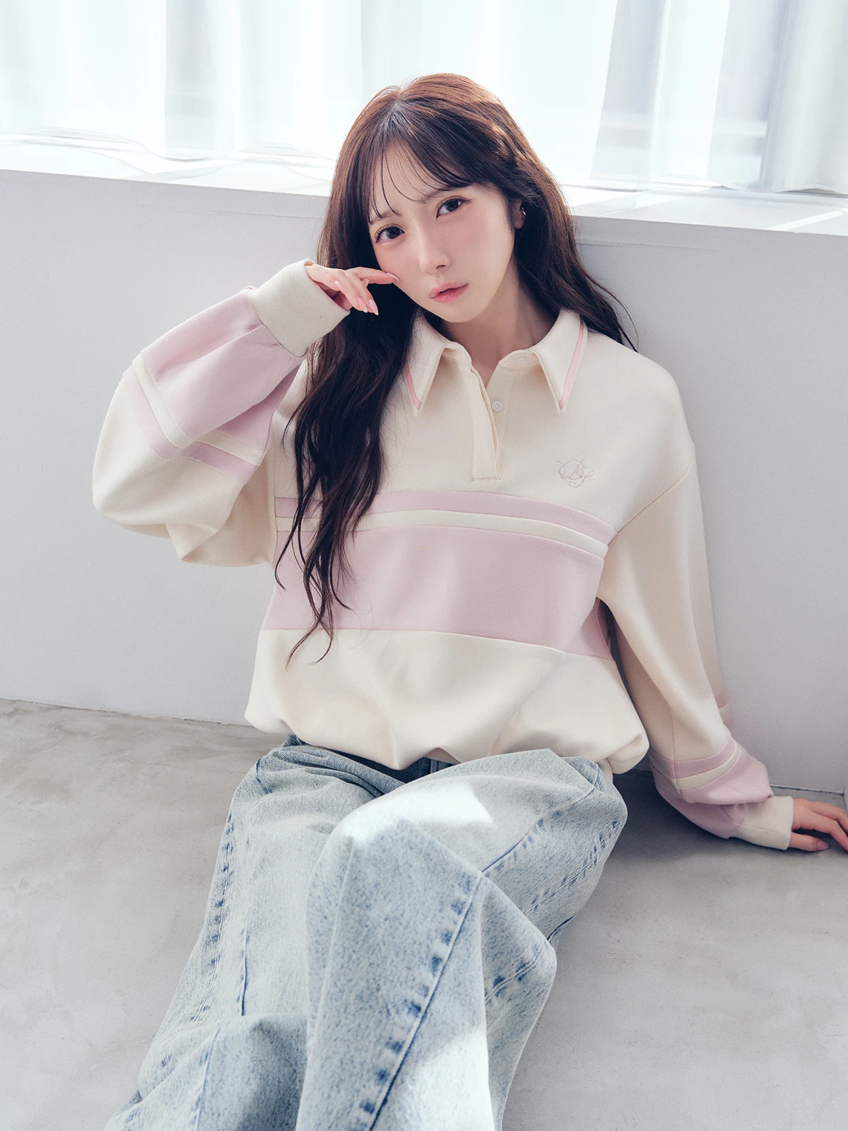 dazzlin×≠ME 谷崎早耶ポロライクラインスウェット