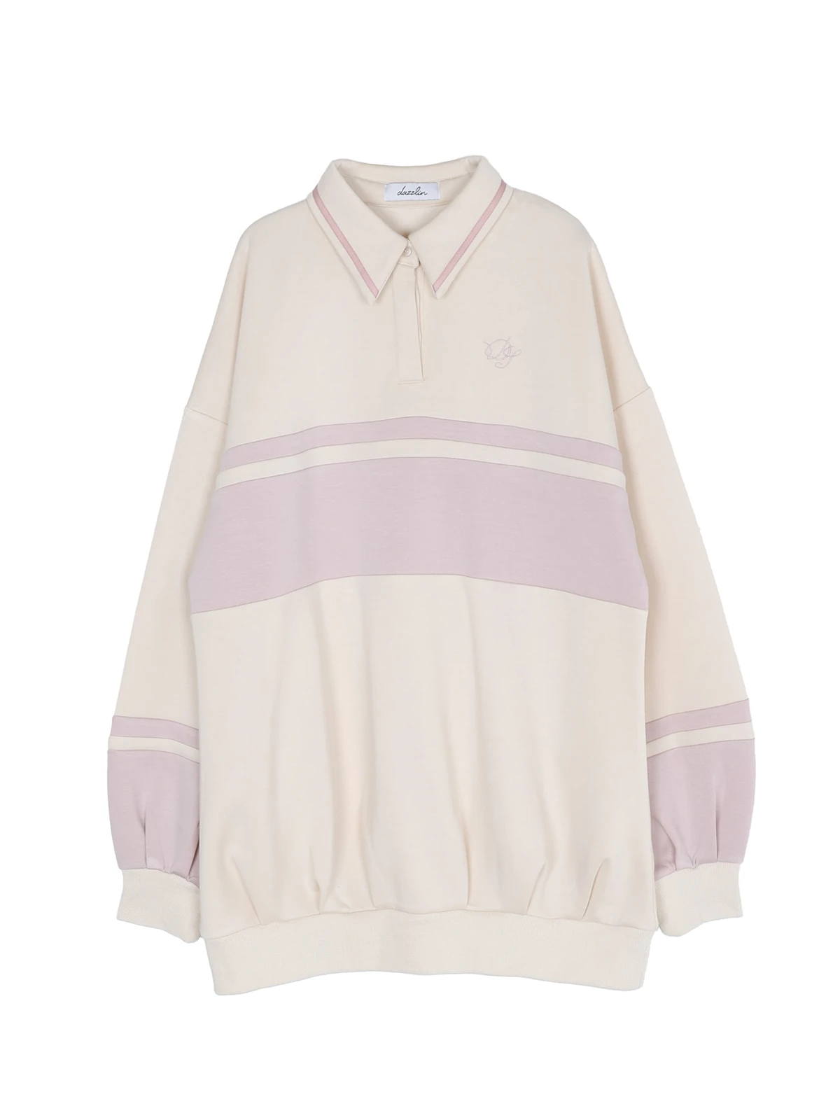 ポロライクラインミドルスウェット